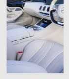 Clean white leather seats after an interior detail